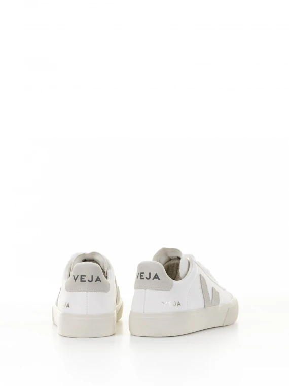 Campo sneaker in white gray leather for women
