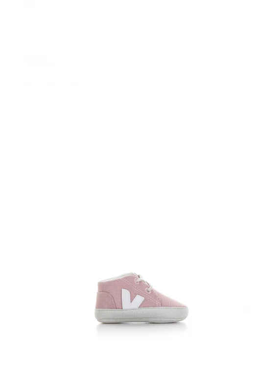 Pink suede sneaker