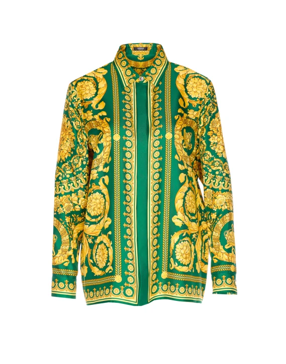 Versace Camicie Verde
