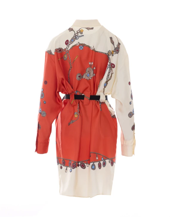 Silk Twill Printed Dress