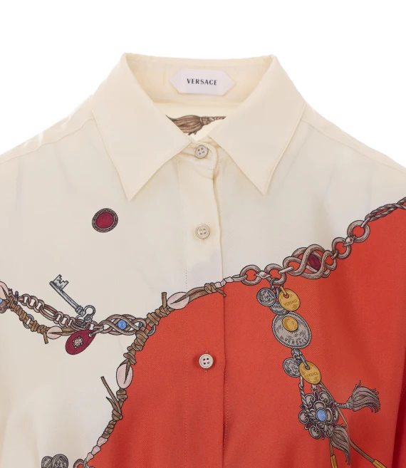 Silk Twill Printed Dress