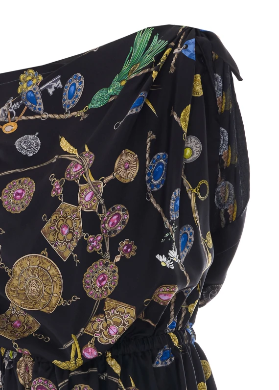 Broken Jewels Print Dress