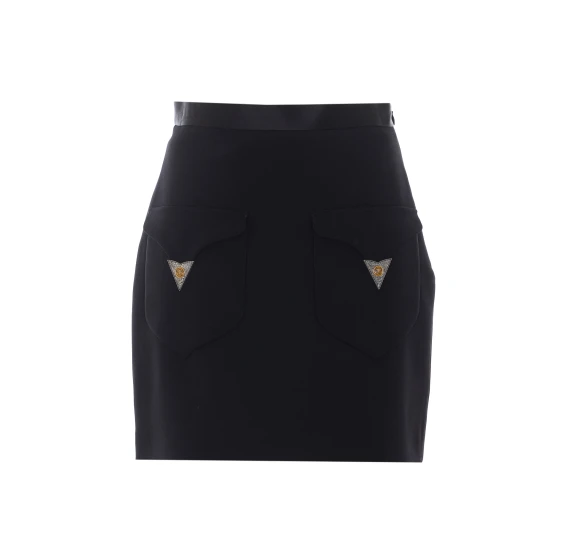 Wool Mini Skirt VERSACE