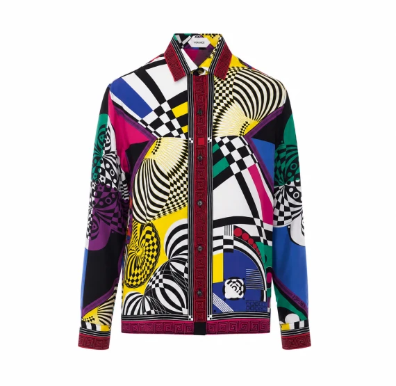 Silk Twillteatro Print Shirt VERSACE