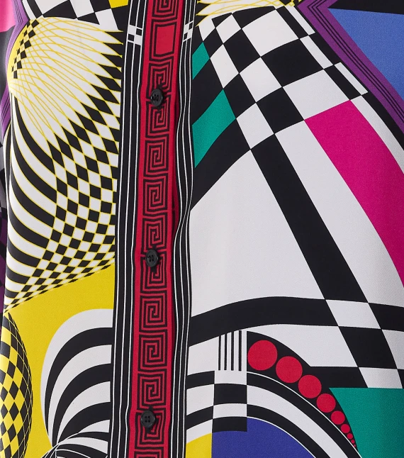 Silk Twillteatro Print Shirt