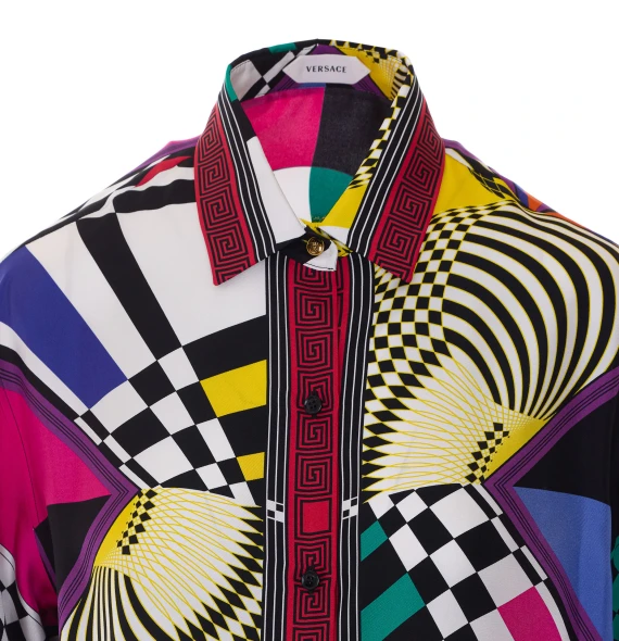 Silk Twillteatro Print Shirt