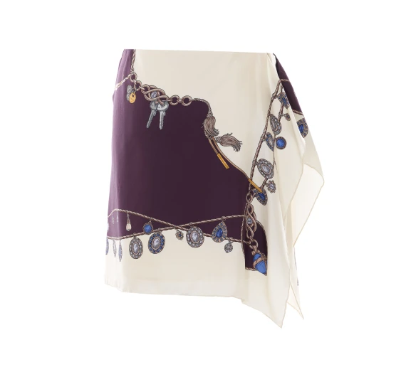 Stolen Jewels Print Skirt