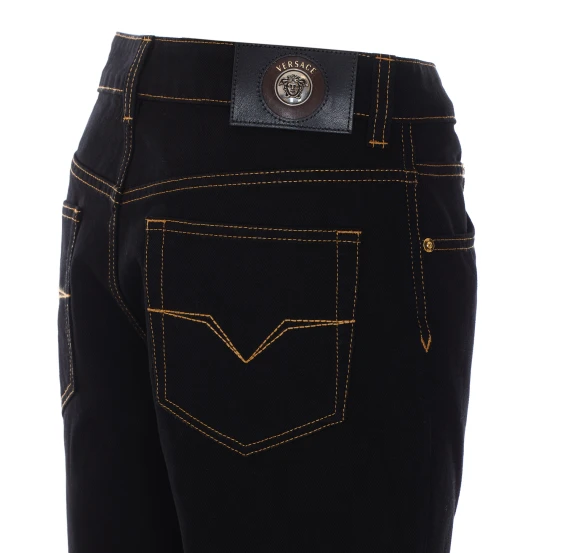 Medusa Detail Jeans