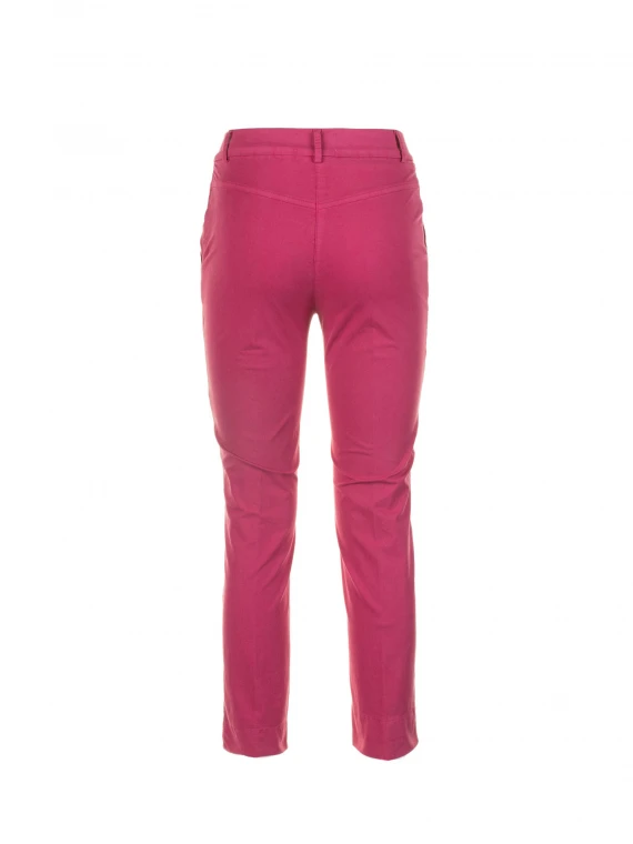 Pantalone slim fit peonia