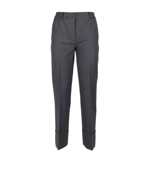 Dark grey long trousers Via Masini 80
