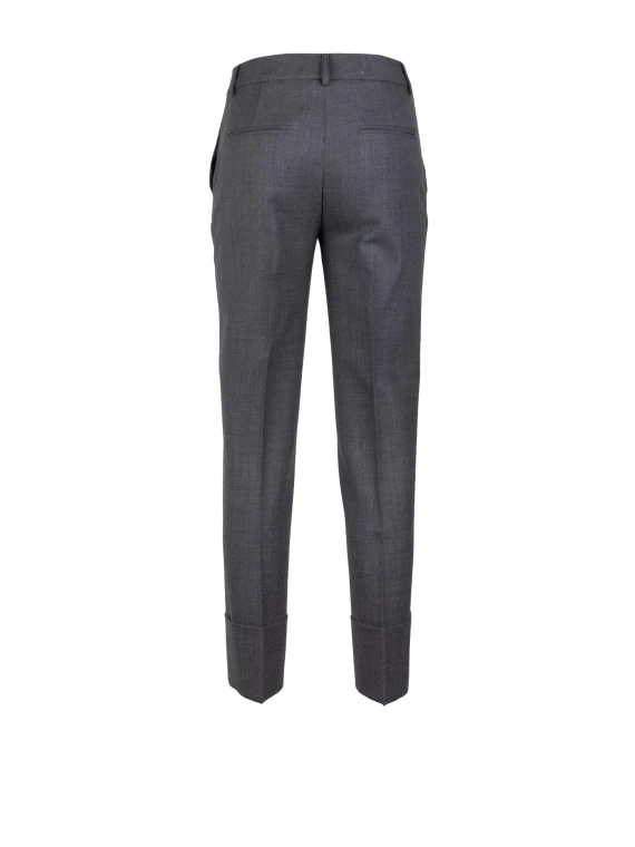 Dark grey long trousers Via Masini 80