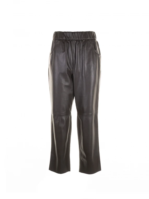 Waisted leather trousers