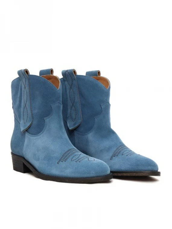 Via Roma 15 Boots Clear Blue