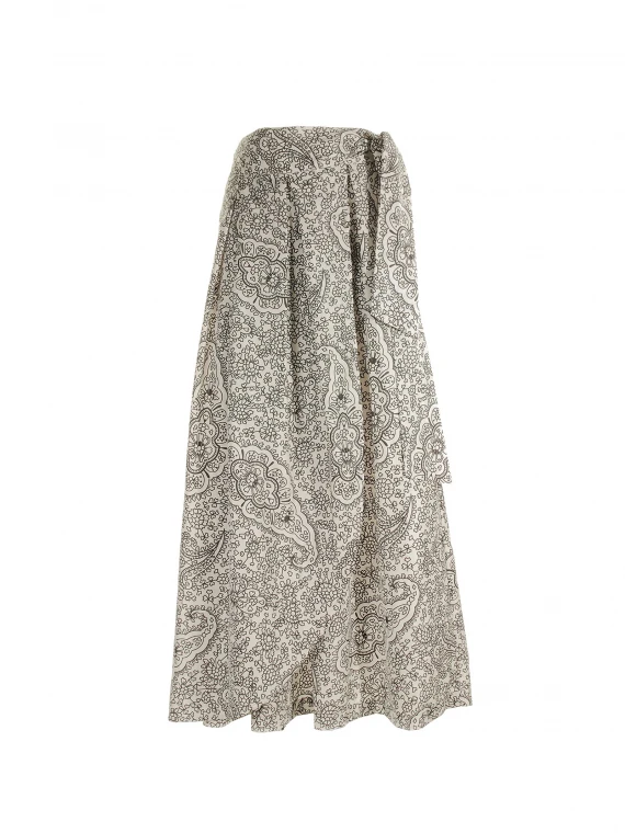 Long patterned skirt