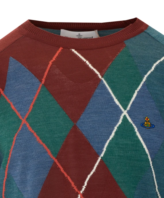 Multicolor Argyle Sweater