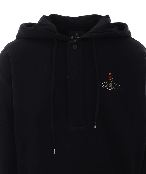 Black Batwing Hoodie Sweaters Vivienne Westwood