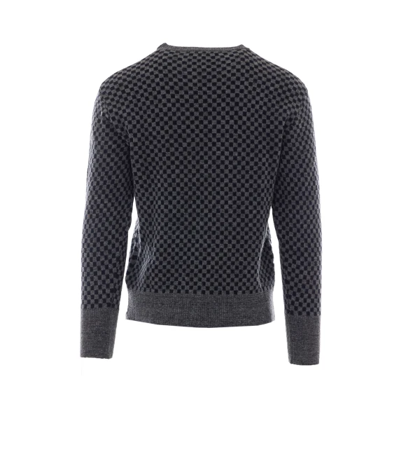 Grey and Blue Checkmate Sweater Vivienne Westwood