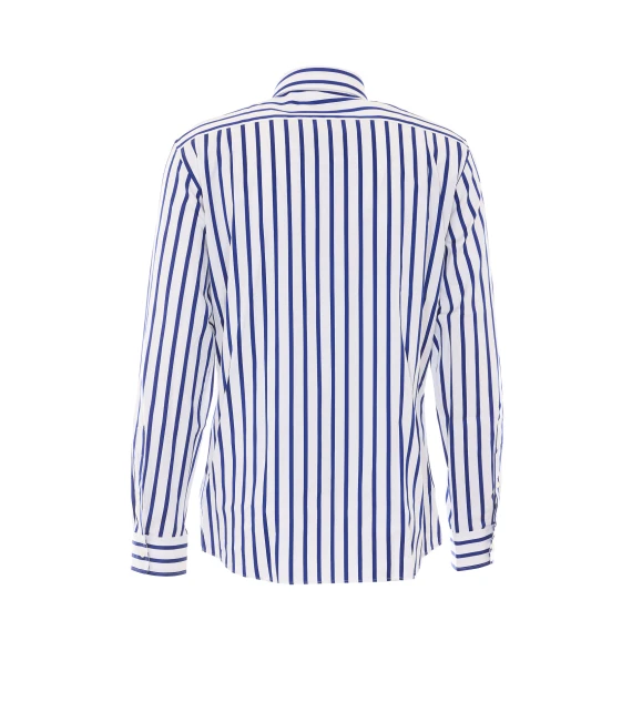 White and blue vertical stripe shirt Vivienne Westwood