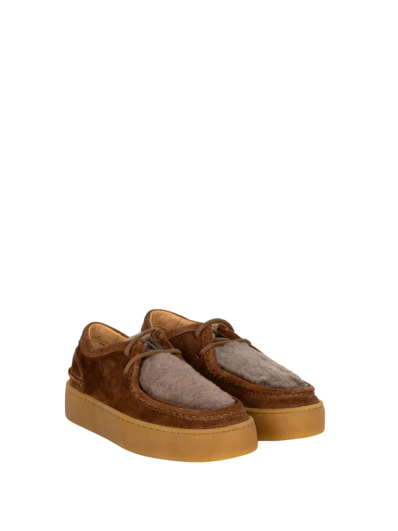 Sneakers taupe cacao Voile Blanche