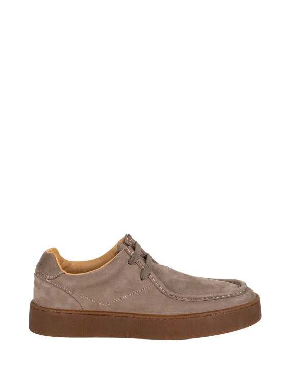 Sneakers in nabuk tortora Voile Blanche