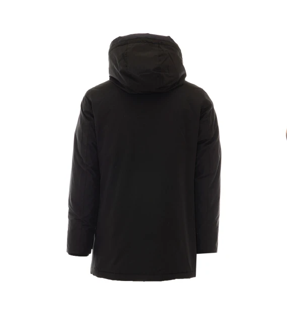 Giacca parka nera con cappuccio Woolrich