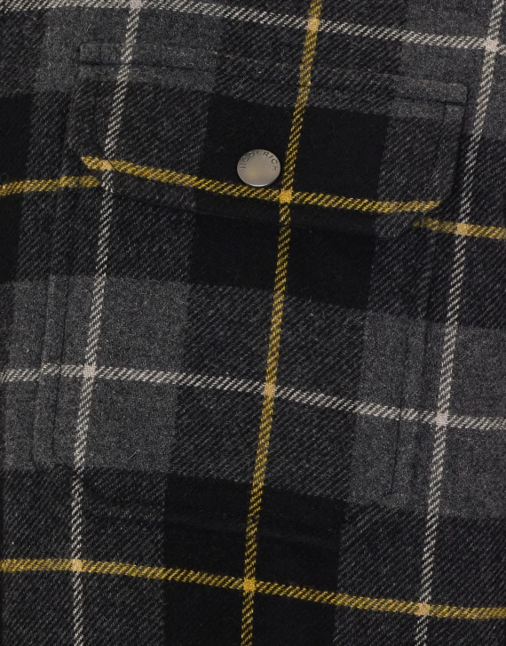 Giacca overshirt a quadri blu Woolrich