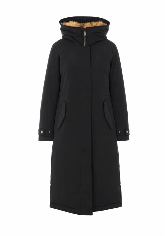 Parka lungo nero