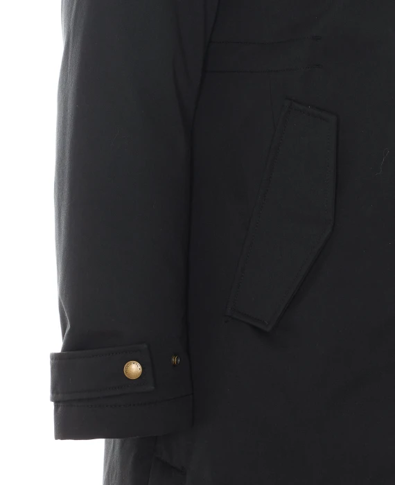 Parka lungo nero Woolrich