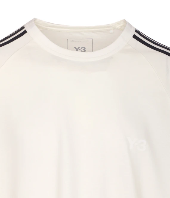 White T-shirt with contrast stripes Y-3
