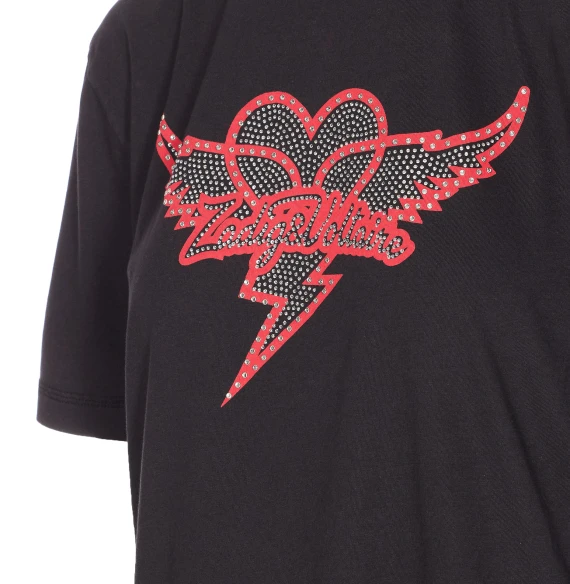 Edwin Heart Wings Strass T-Shirt