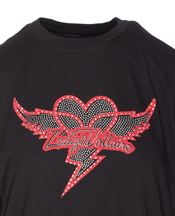 Edwin Heart Wings Strass T-Shirt