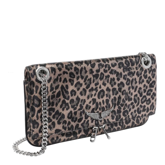 Rock Metal Leopard Crossbody Bag