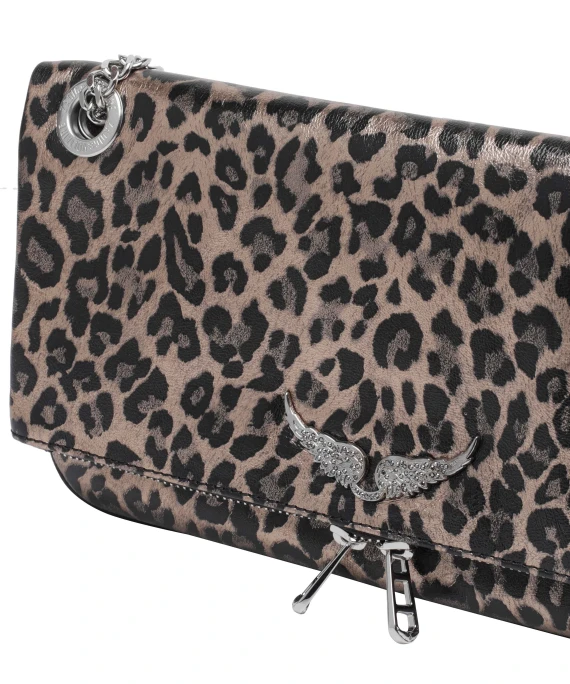 Rock Metal Leopard Crossbody Bag