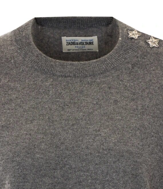 Maglione grigio Cara Ws Bijoux Zadig & Voltaire