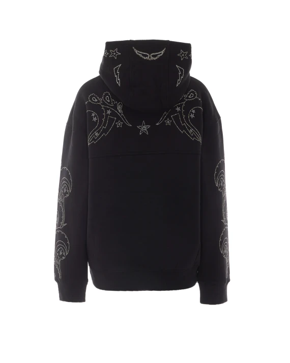 Felpa con cappuccio nera Zadig & Voltaire