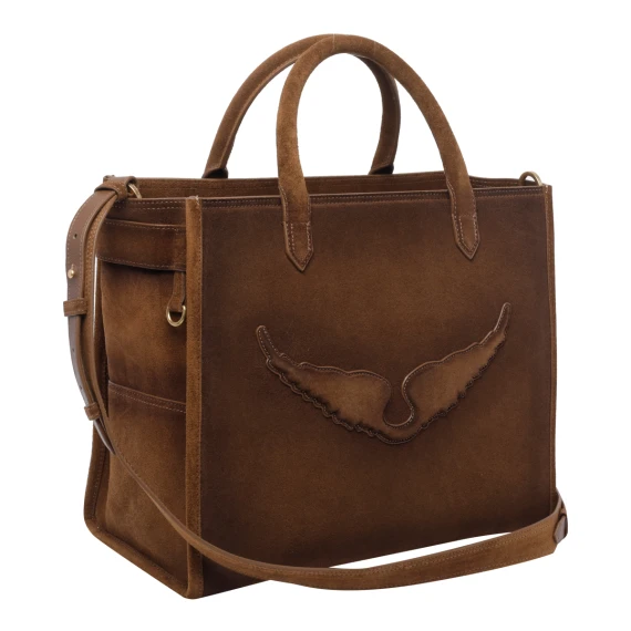Angel Used Suede Tote Bag Zadig & Voltaire