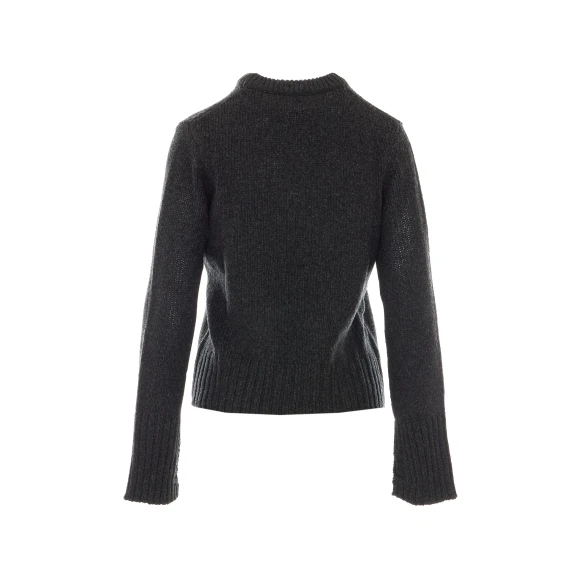 Maglione girocollo in lana antracite Zadig & Voltaire