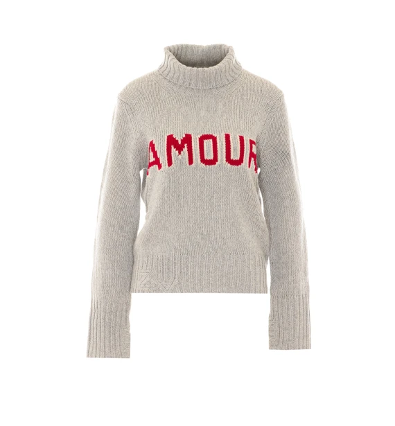 Maglione Nalma We Amour grigio chiaro