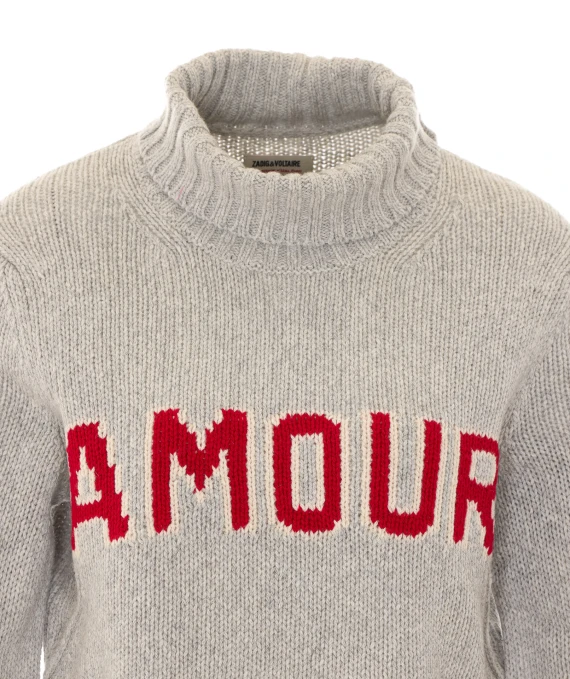 Maglione Nalma We Amour grigio chiaro Zadig & Voltaire