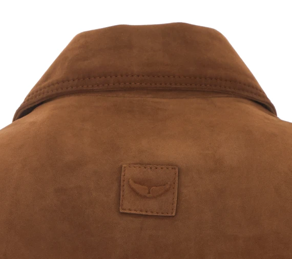 Giacca Lessa in camoscio cognac Zadig & Voltaire