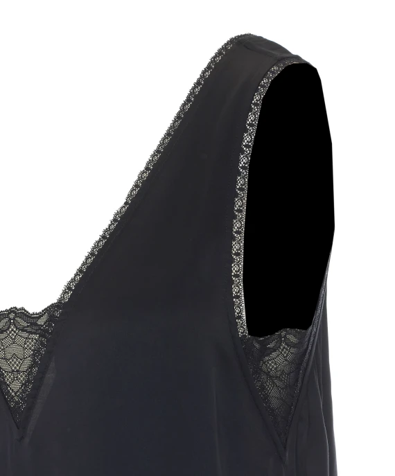 Abito lungo Renzo in raso nero Zadig & Voltaire