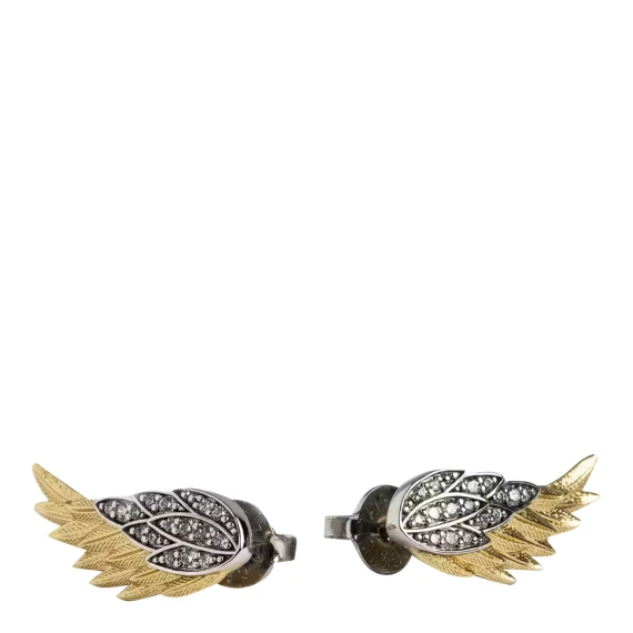 Gold feather earrings Zadig & Voltaire