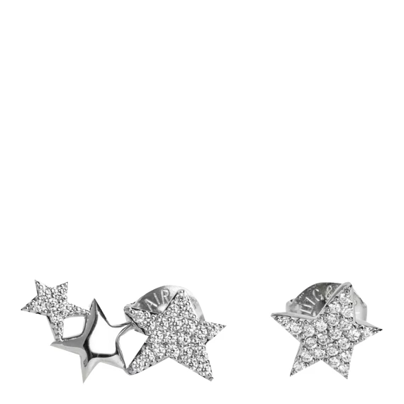 Zadig&voltaire Silver Rock Star Strass Earrings Zadig & Voltaire