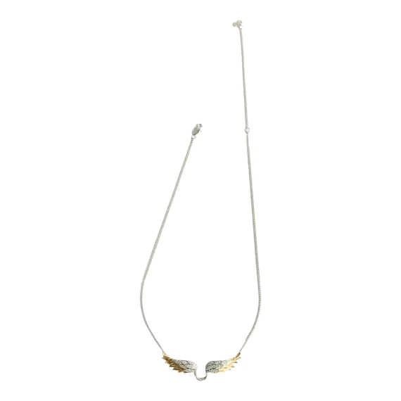 Zadig&voltaire Gold Rock Feather Necklace Zadig & Voltaire