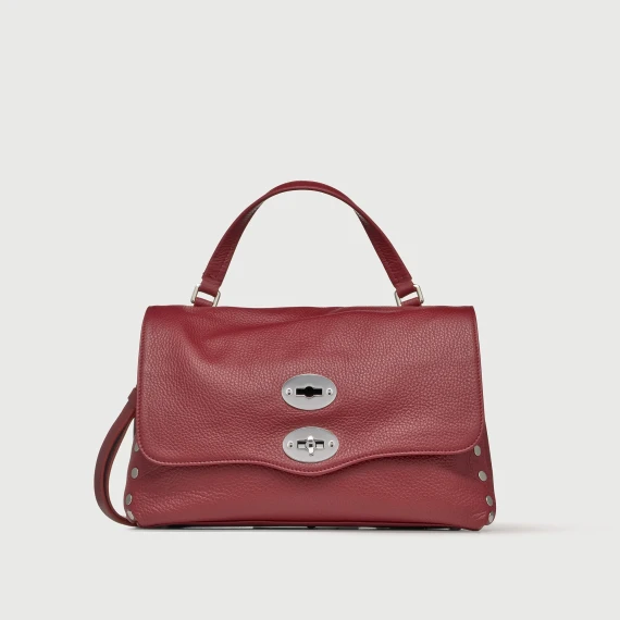 BORSA POSTINA® SMALL IN PELLE MARTELLATA RED OPERA - Taglia UNI - Zanellato