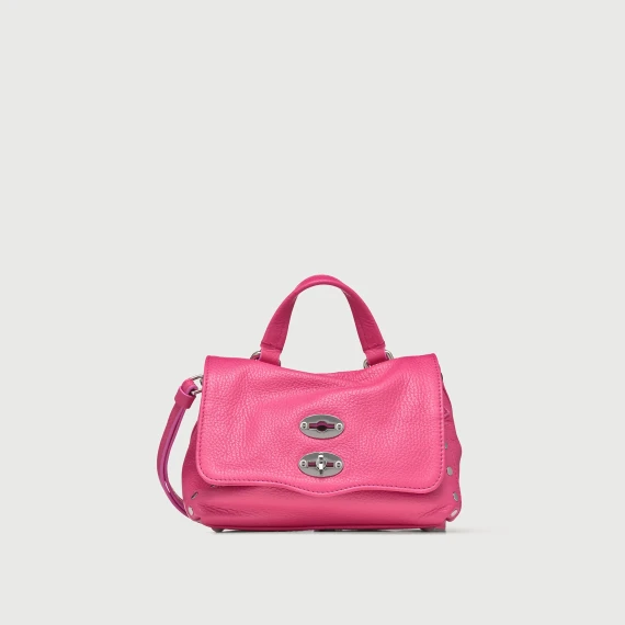 BORSA POSTINA® BABY IN PELLE MARTELLATA PINK ORCHIDEA - Taglia UNI - Zanellato