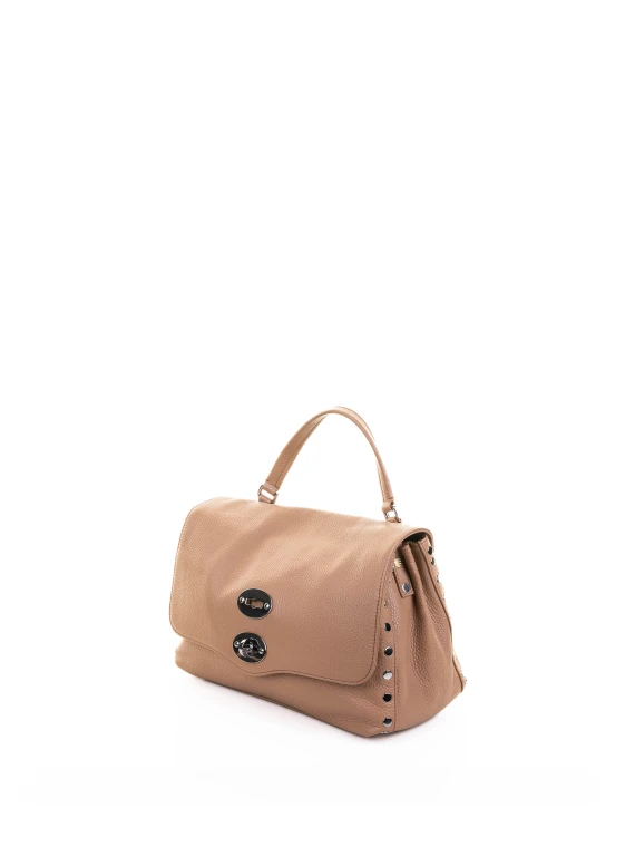 Borsa Postina S in pelle con tracolla
