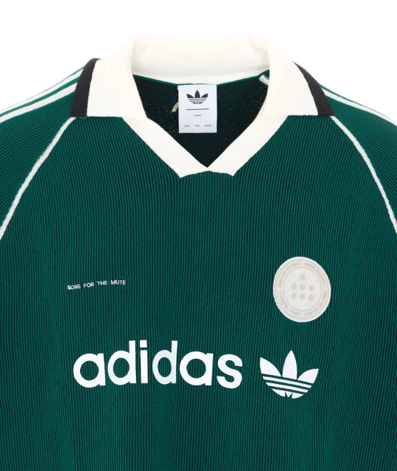 Polo verde in cotone misto ADIDAS X SONG FOR THE MUTE