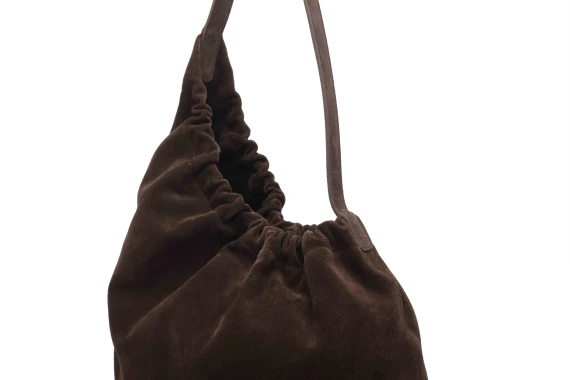 Brown Demi Lune shoulder bag AESTHER EKME