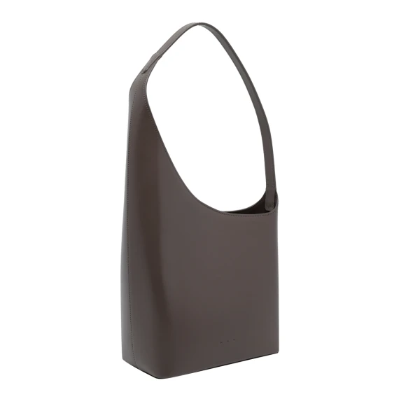 Dark Taupe New Demi Lune Shoulder Bag AESTHER EKME